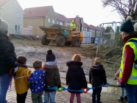 trip to building site